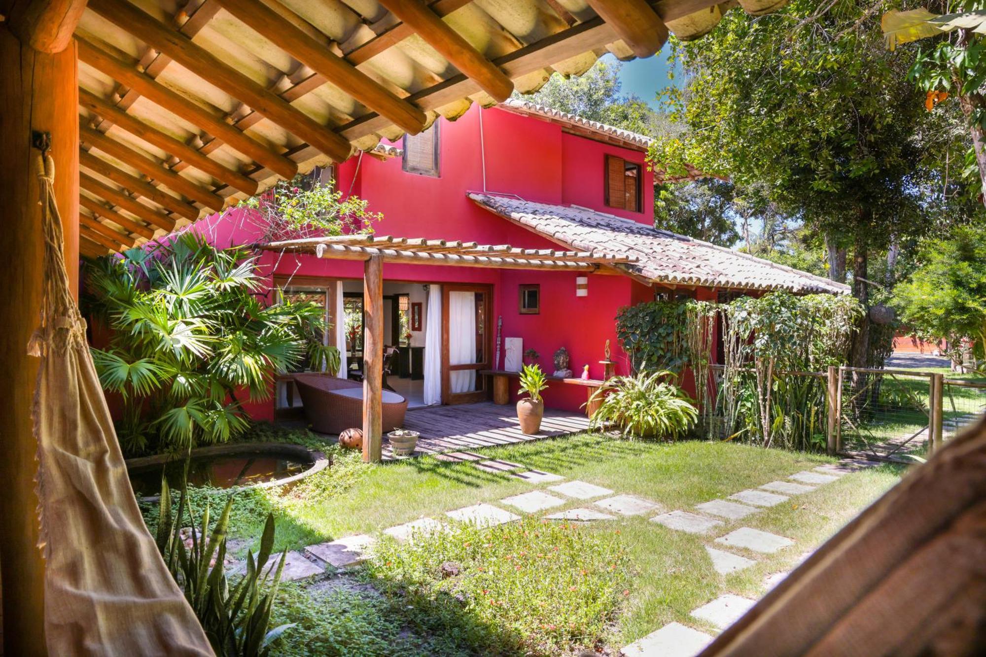 塞古罗港Casa Rosa Coqueiros别墅 外观 照片